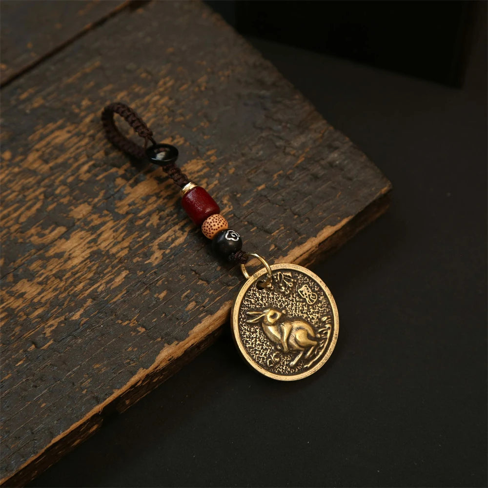 Tinkers Chinese Zodiac Keychain 12 Signs Dragon Charm for Men - Apparel & Accessories > Handbag & Wallet Accessories > Keychains