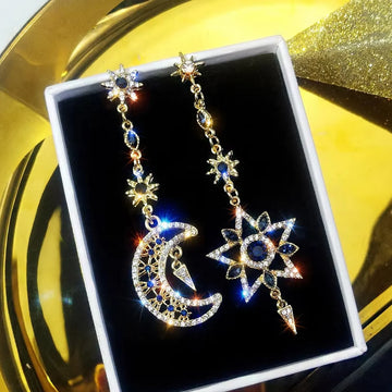 Star Moon Tassel Earrings by Tinkers Spiritual Energy