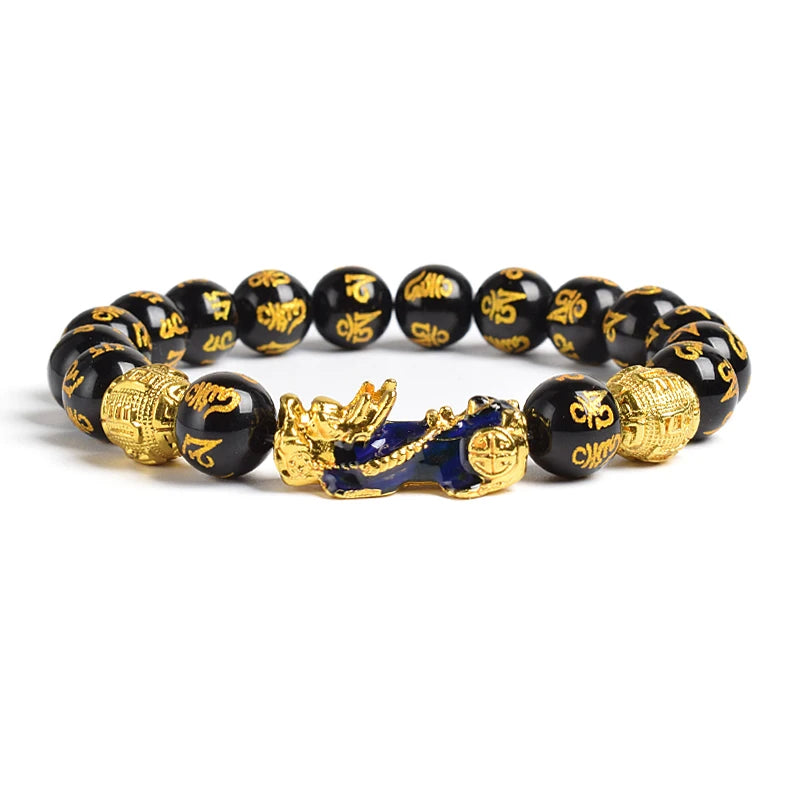Tinkers Pi Xiu Tiger Eye Beads Bracelet Feng Shui Pixiu Good Luck -
