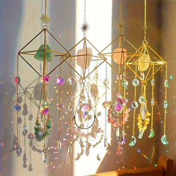 Handcrafted Clear Quartz Sun Catcher – Rainbow Light & Crystal Energy
