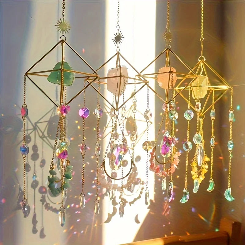 Handcrafted Clear Quartz Sun Catcher – Rainbow Light & Crystal Energy