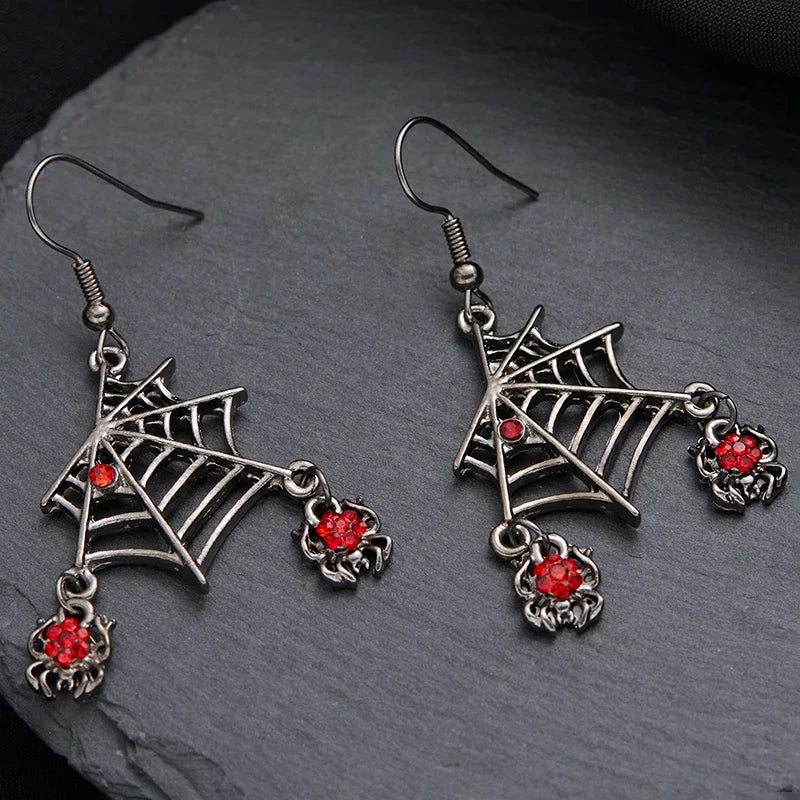 Spider Web Dangle Earrings By Tinkers - Aura Energy