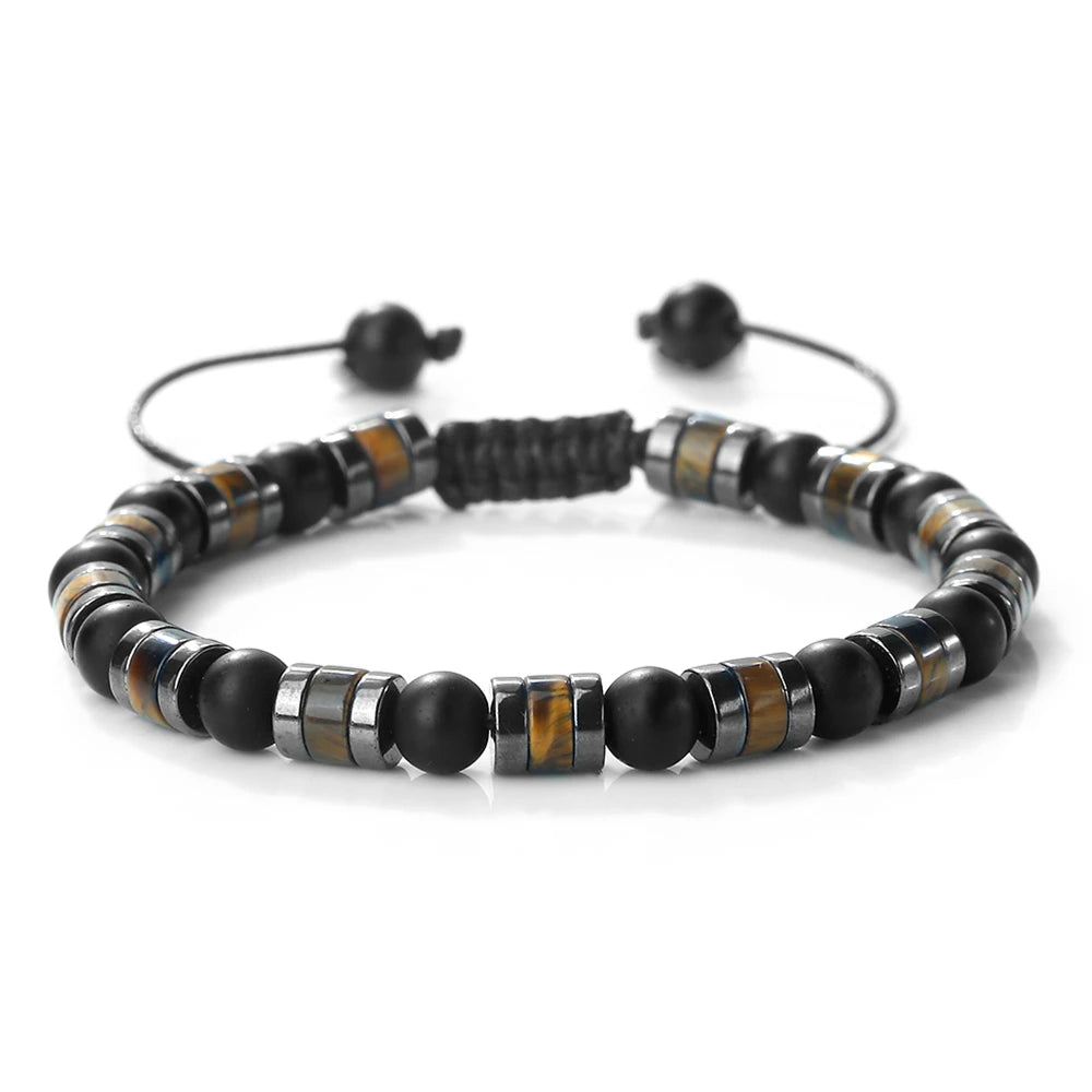 Tinkers Lava Stone Deluxe Bracelet 6mm For Yoga Hematite Tiger Eye -