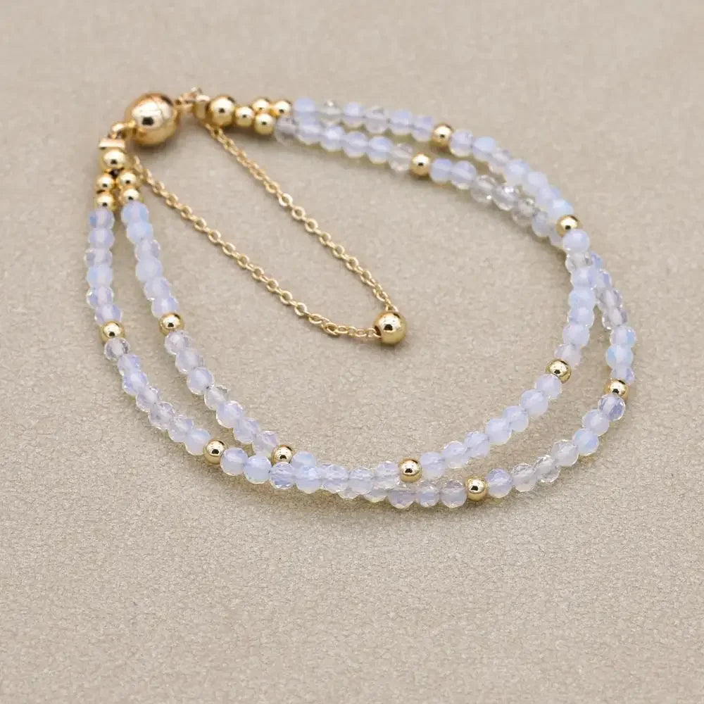 Tinkers Double Layer African Jasper Beads Bracelet Magnetic Strand - Apparel & Accessories > Jewelry > Bracelets