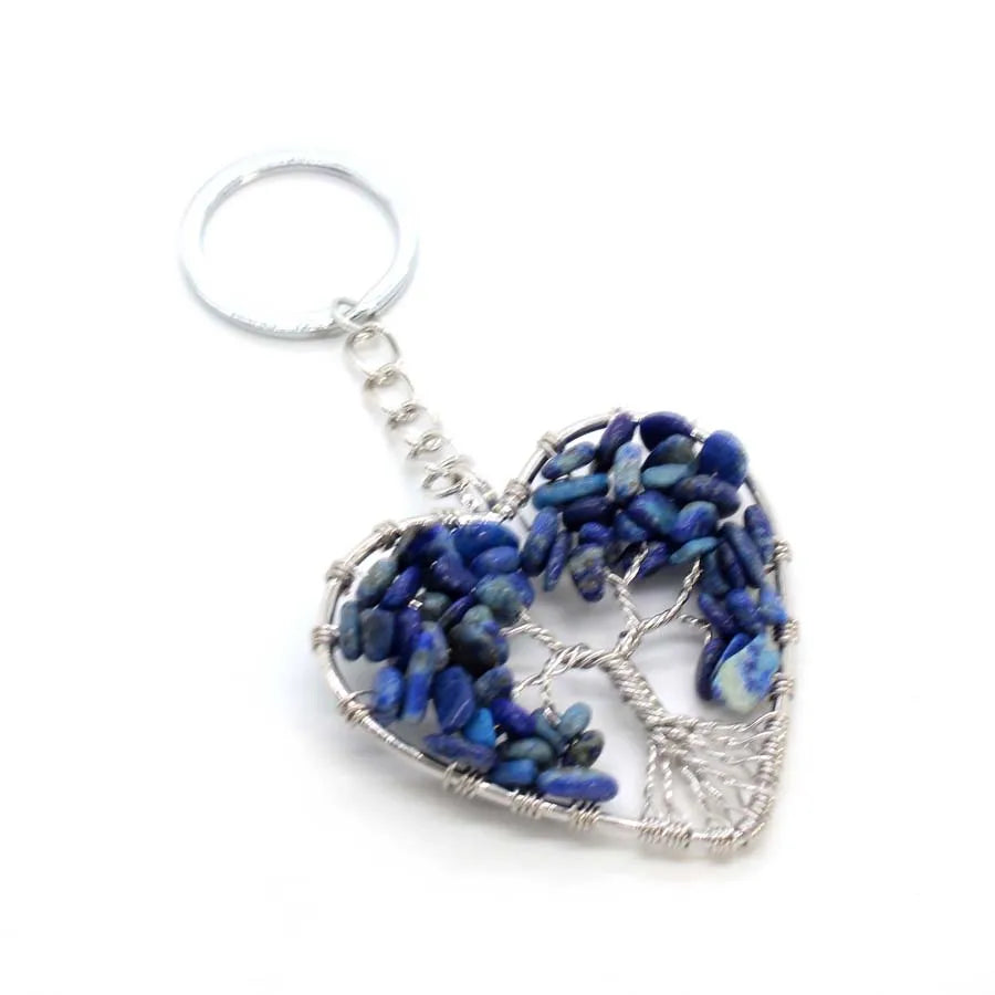 Crystal Chip Stone Keychain Handcrafted For Women Balance And Healing By Tinkers
