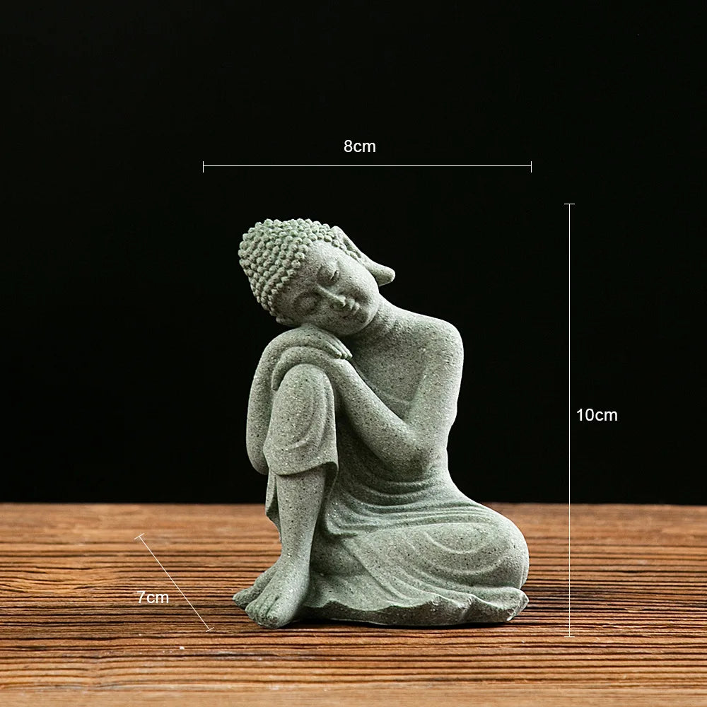 Tinkers Small Buddha Statue Mini Fish Tank Zen Decor Desk Topper - Home & Garden > Decor > Figurines