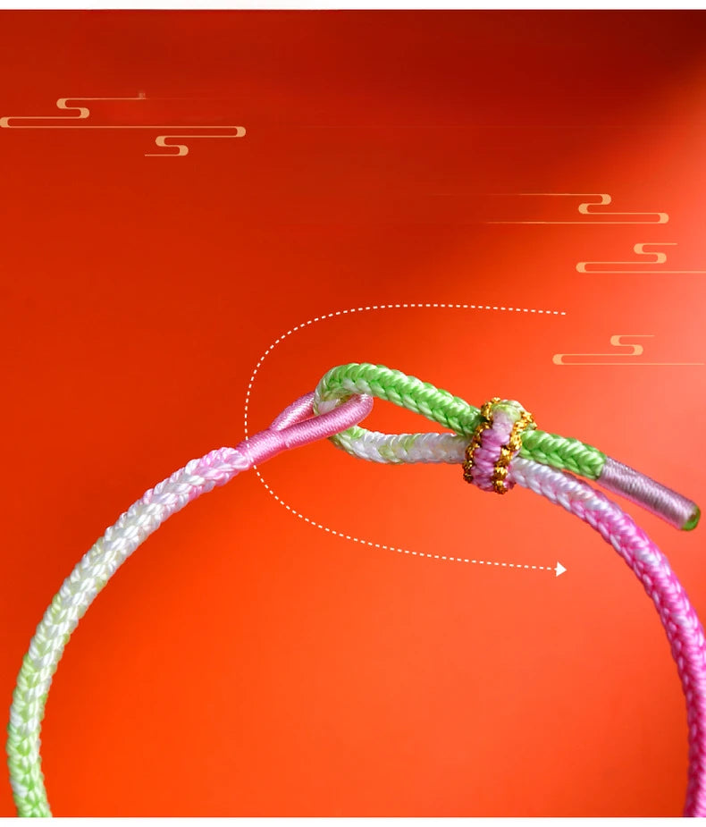 Tinkers Fashionable Buddhist Lucky Adjustable Rope Bracelet Couples -