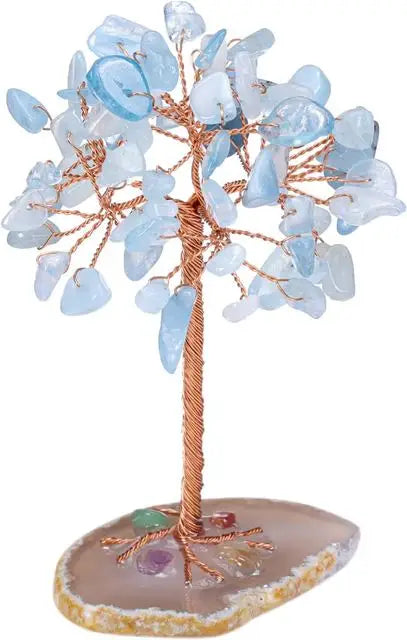 Natural Handcrafted Crystal Money Tree for Feng Shui Healing by Tinkers