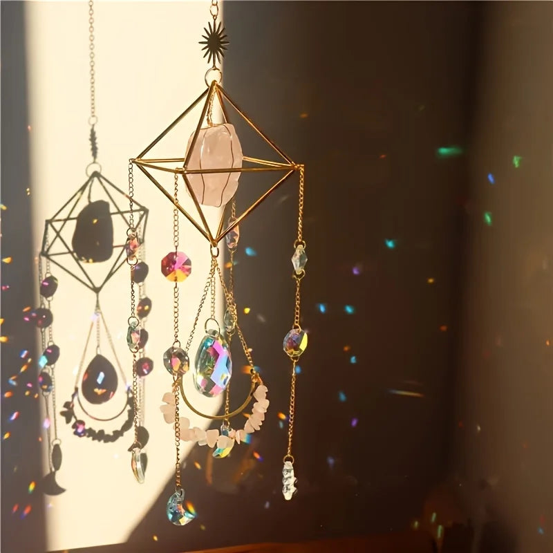 Handcrafted Clear Quartz Sun Catcher – Rainbow Light & Crystal Energy