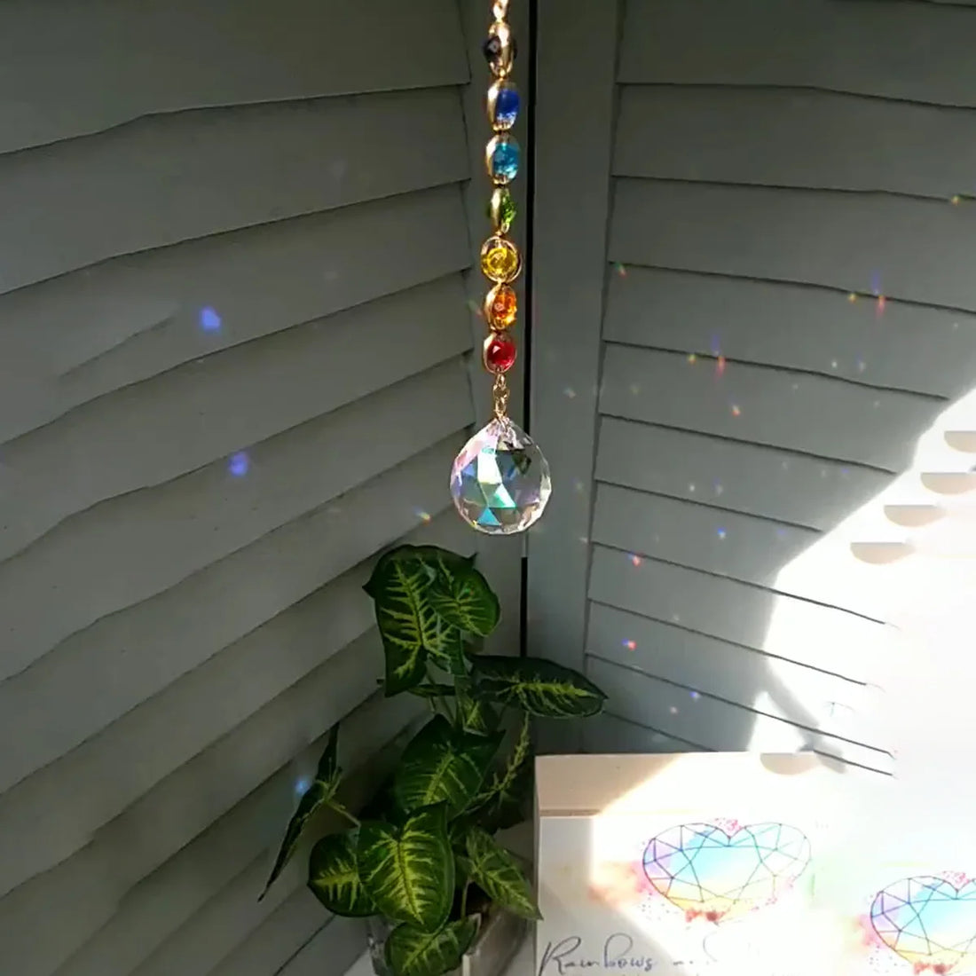 Crystal Suncatcher — Rainbow Maker & Meditation Home Decor