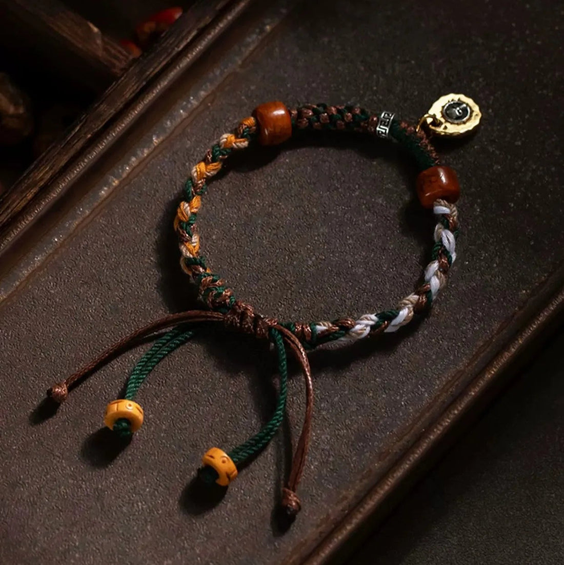 Tinkers Handmade Tibetan Bracelet With Silver Charm Rope Red Thread - Apparel & Accessories > Jewelry > Bracelets