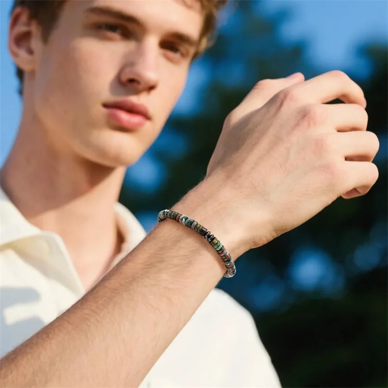 Abacus Bead Stone Bracelet By Tinkers Healing Energy