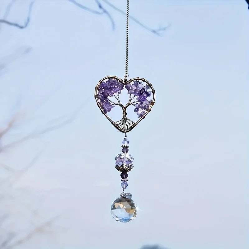 Rainbow Crystal Tree Of Life Suncatcher