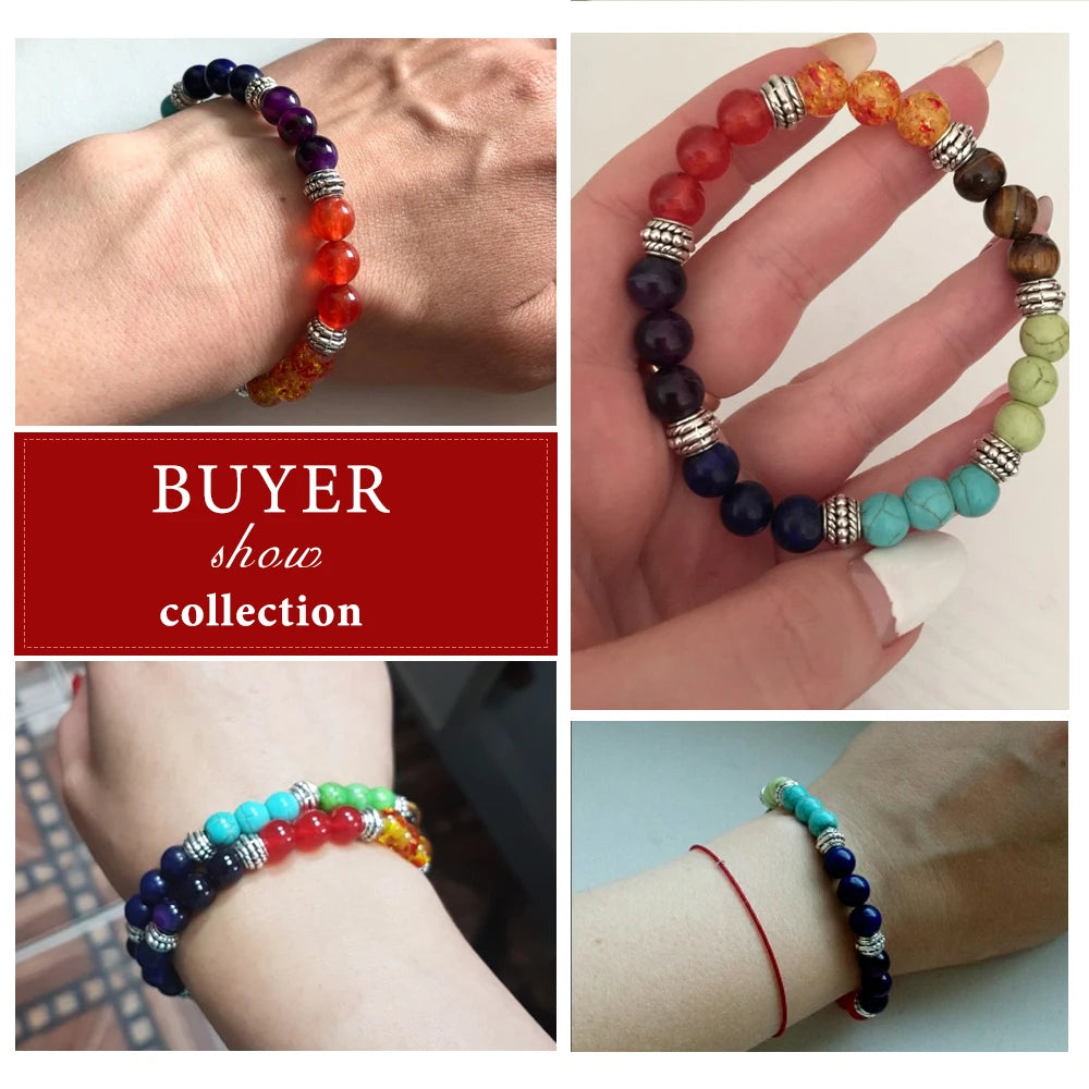Handcrafted 7 Chakra Bracelet Healing for Men By Tinkers