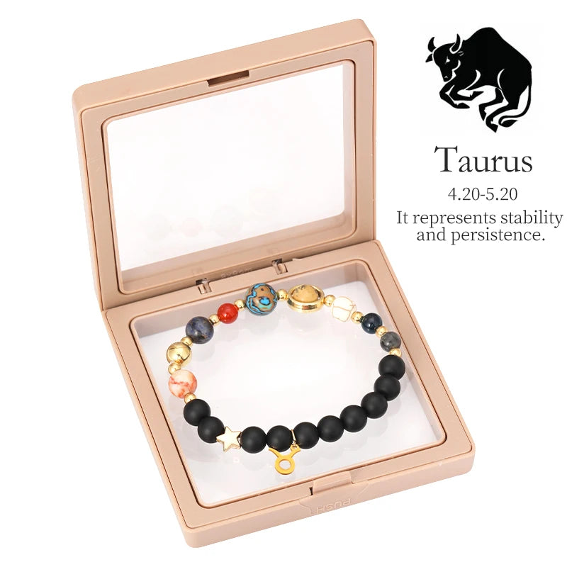 Tinkers Planet Bracelet Eight Planets Stones Zodiac Signs Gift -
