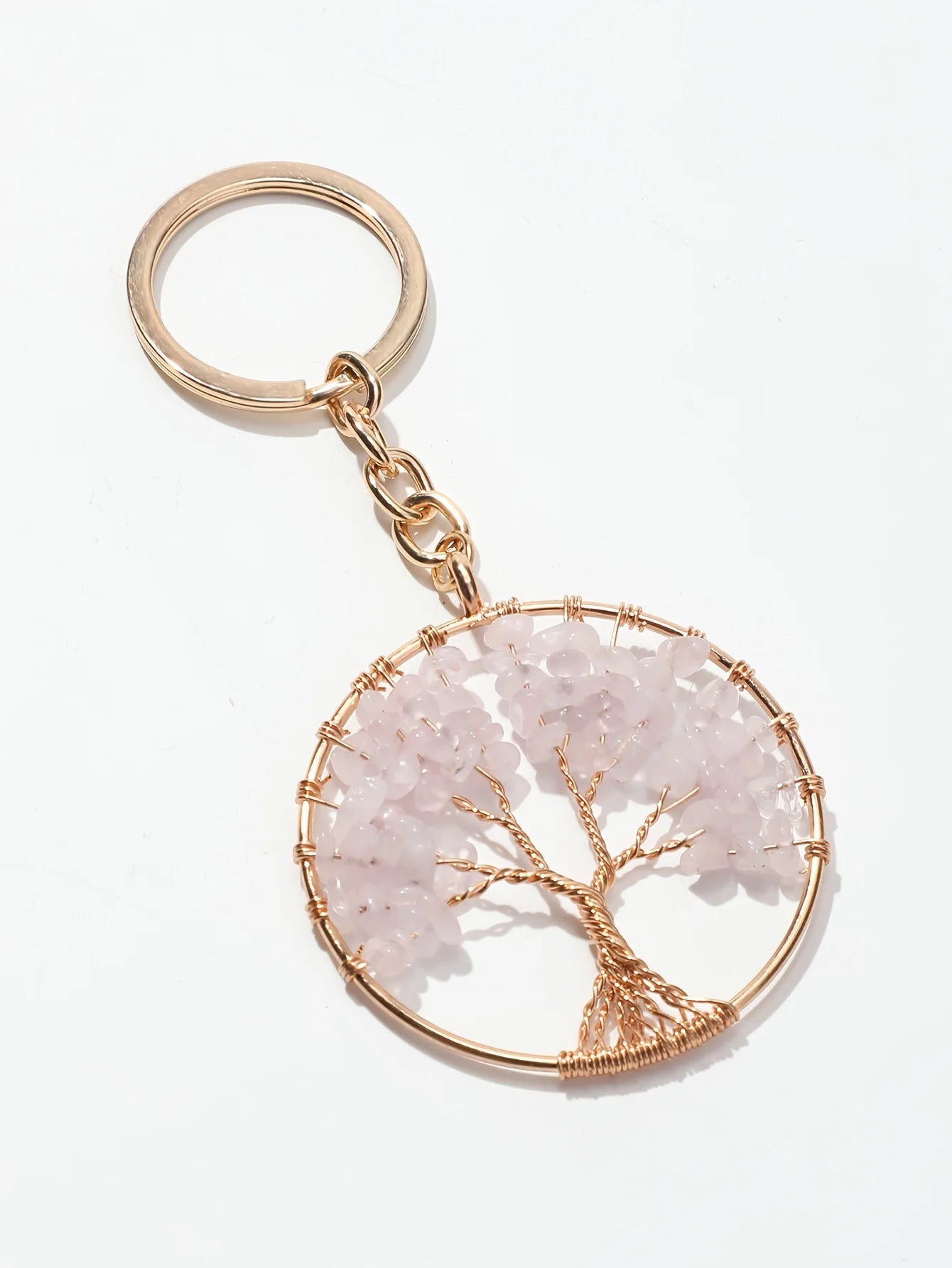 Tree Of Life Gemstone Keychain Protection For Her Tinkers