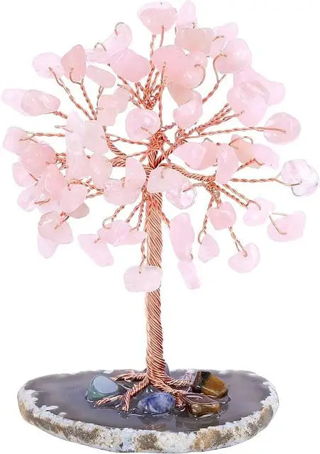 Natural Handcrafted Crystal Money Tree for Feng Shui Healing by Tinkers