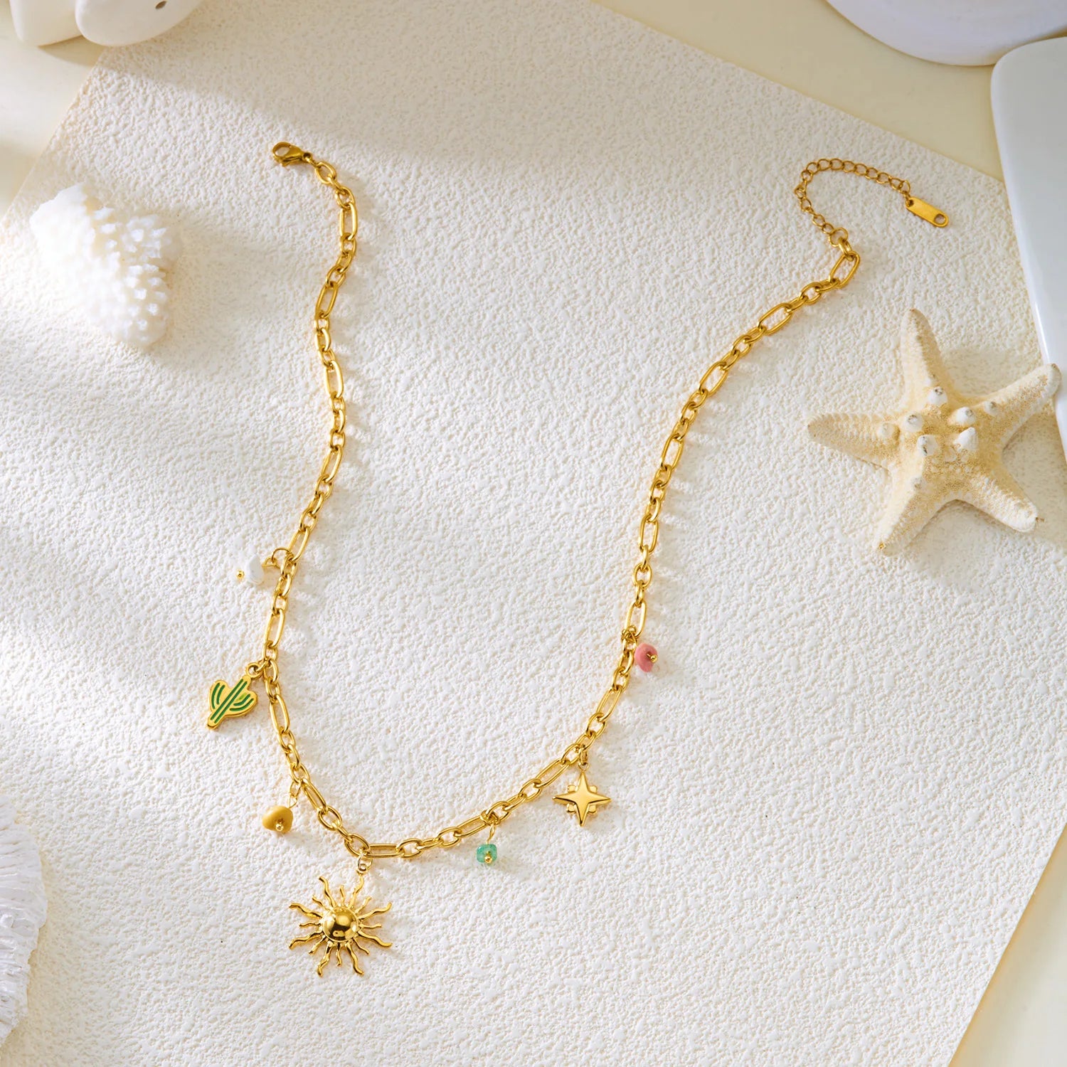 Serene Handcrafted Starfish Pendant Necklace by Tinkers for Women