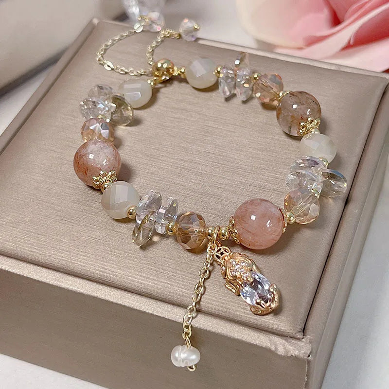 Handcrafted Citrine Crystal Bracelet for Abundance and Gifts by Tinkers