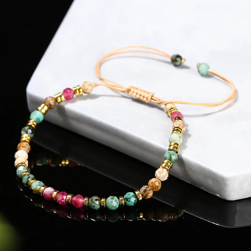 Tinkers JD Limited Faceted Africa Turquoise Chalcedony Bracelet - Apparel & Accessories > Jewelry > Bracelets