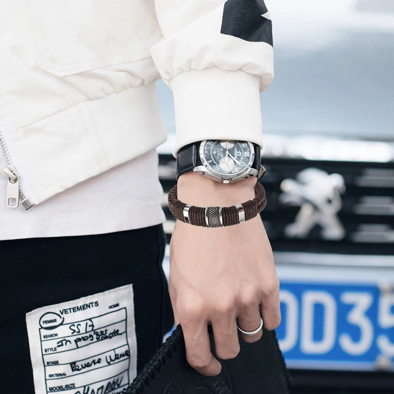 Tinkers Tinkers Vintage Multilayer Brown Leather Bracelet Elite - Apparel & Accessories > Jewelry > Bracelets