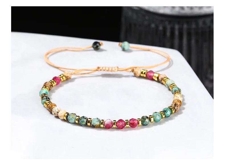 Tinkers JD Limited Faceted Africa Turquoise Chalcedony Bracelet - Apparel & Accessories > Jewelry > Bracelets