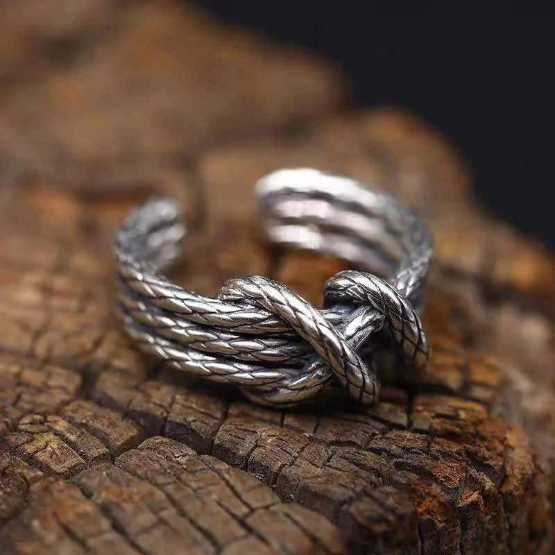 Woven Rope Ring By Tinkers - Gothic Energy Balance