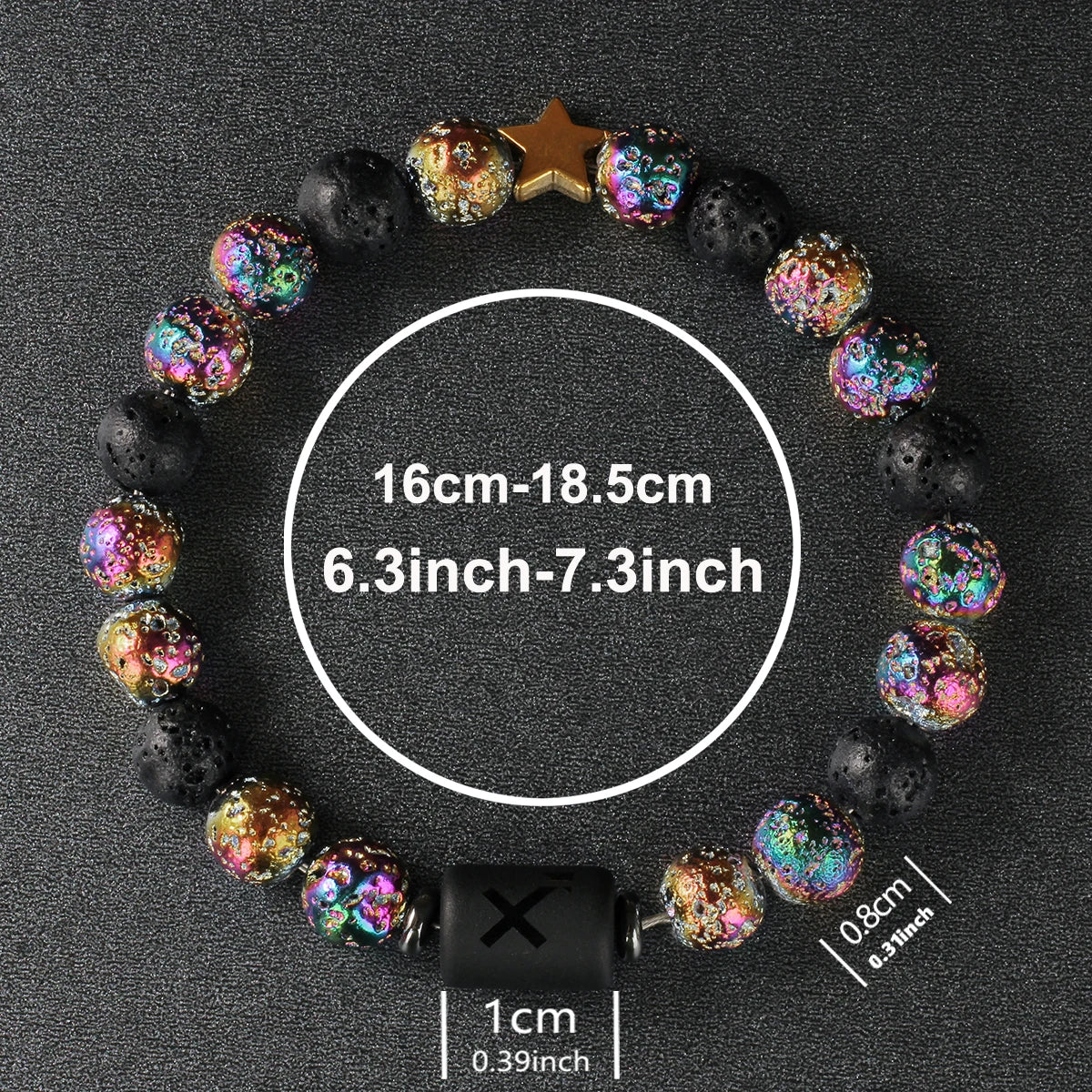 Natural Stone Zodiac Protection Bracelet For Men and Women