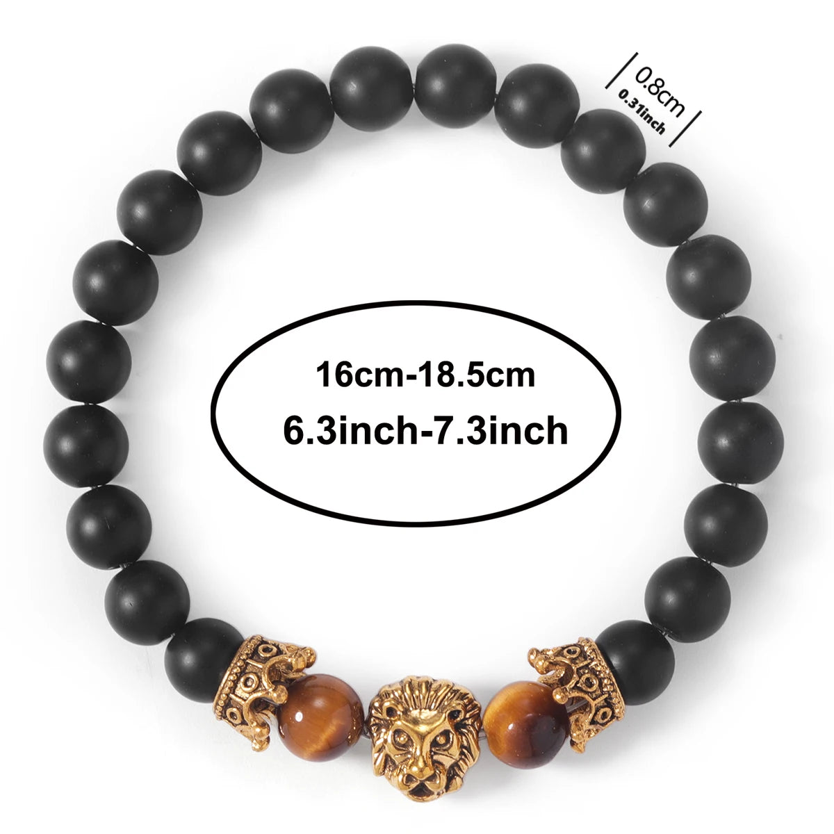 Elegant Handcrafted Malachite Tigers Eye Bracelet for Protection by Tinkers