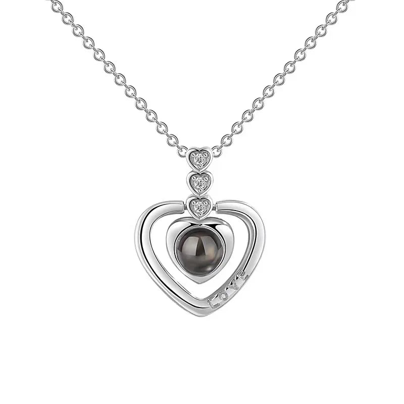 Tinkers Projection Necklace 100 Languages I Love You Pendant -