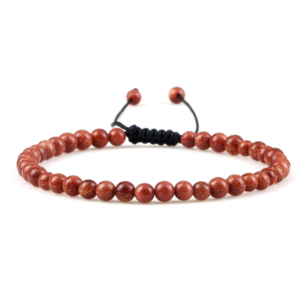 Tinkers EarthStone 4mm Natural Mini Beads Bracelet Unisex Yoga - Apparel & Accessories > Jewelry > Bracelets