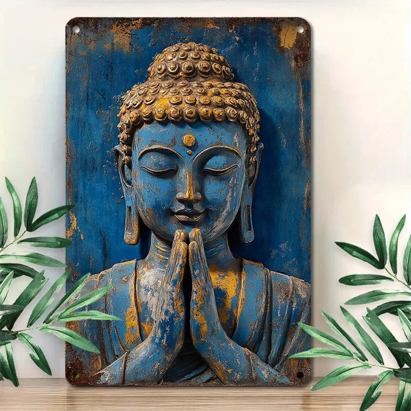 Tinkers Buddha Wall Plate Decor For Farm And Yard Decoration -