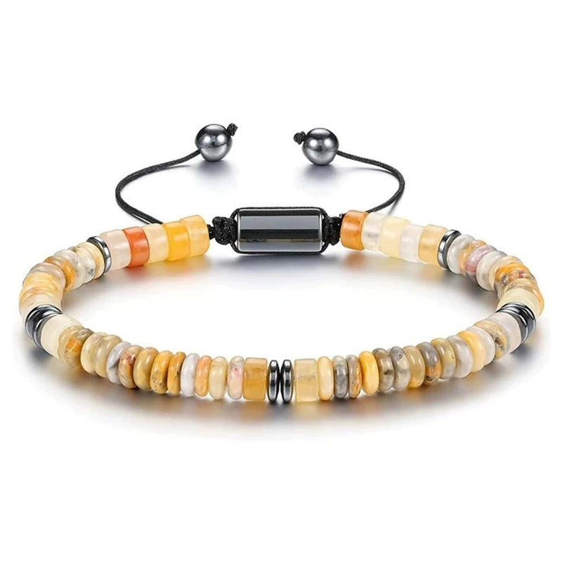 Abacus Bead Stone Bracelet By Tinkers Healing Energy