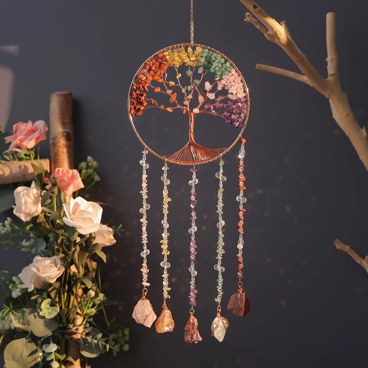 Crystal Suncatcher — Rainbow Light & Prism Home Decor