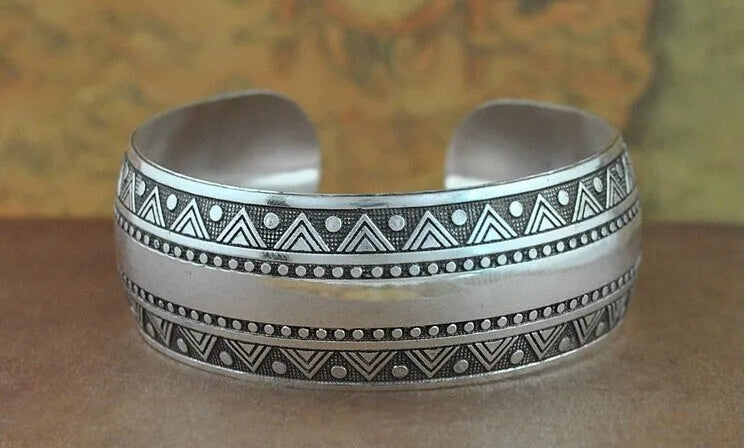 Türkises Schutzarmband Handarbeit Tibetsilber