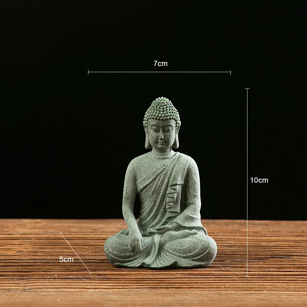 Tinkers Small Buddha Statue Mini Fish Tank Zen Decor Desk Topper - Home & Garden > Decor > Figurines