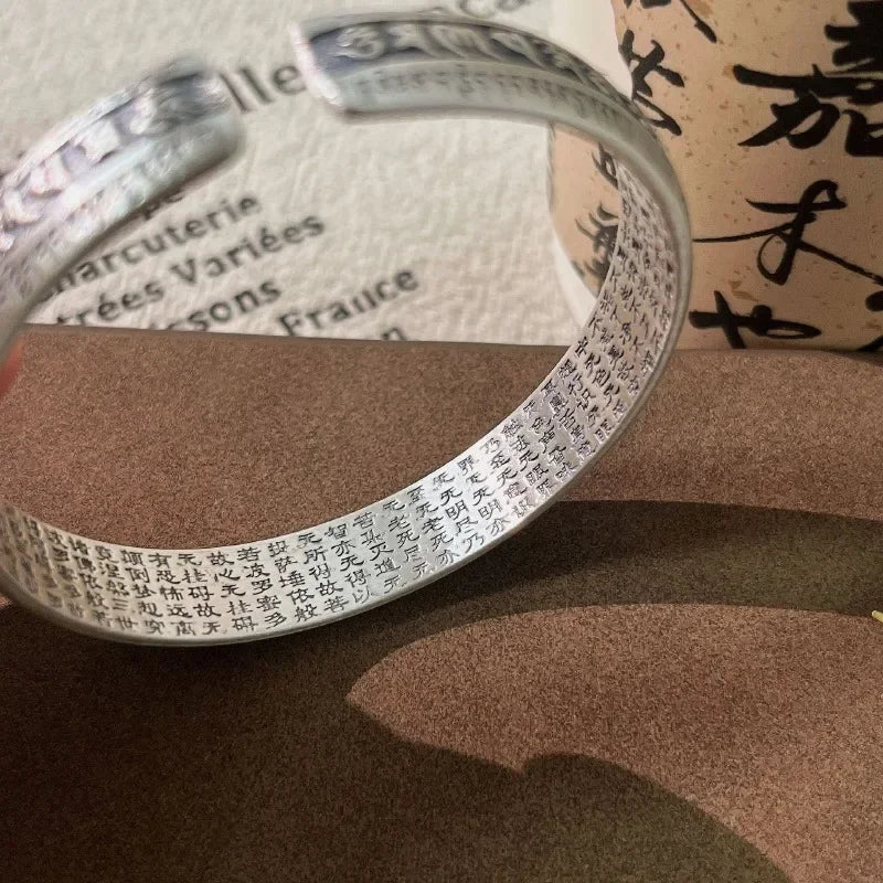 Heart Sutra Lotus Bracelet by Tinkers - Spiritual Calm