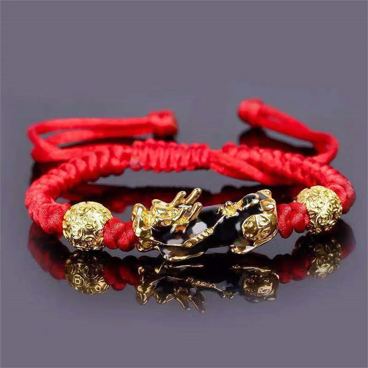 Natural Stone Pixiu Wealth Bracelet by Tinkers Unisex