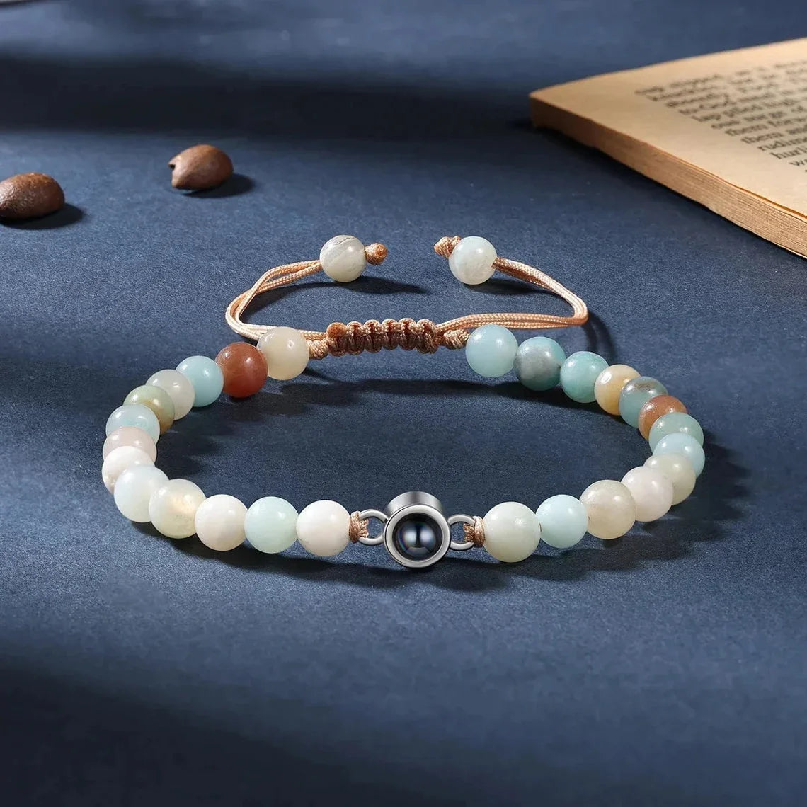 Handcrafted Natural Stone Projection Bracelet for Couples by Tinkers