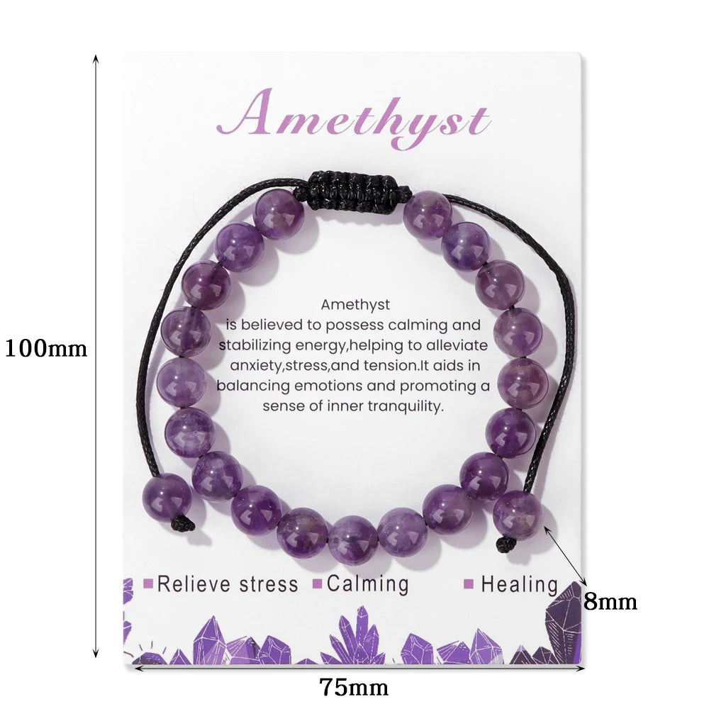 Amethyst Fluorite Bracelet by Tinkers - Energy Balance