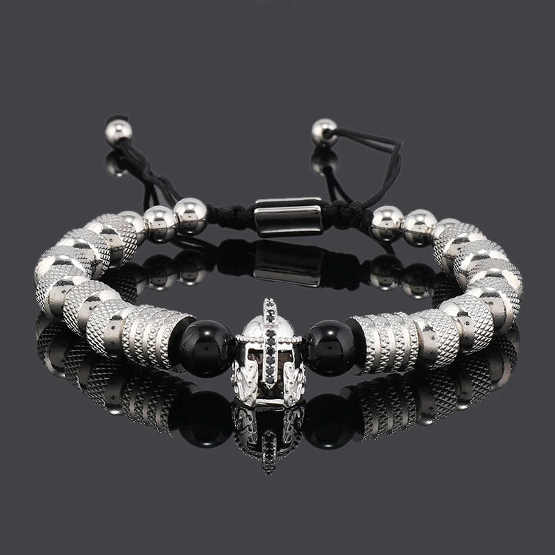 Tinkers Tinkers Luxury Stainless Steel Spartan Helmet Bracelet Ltd -