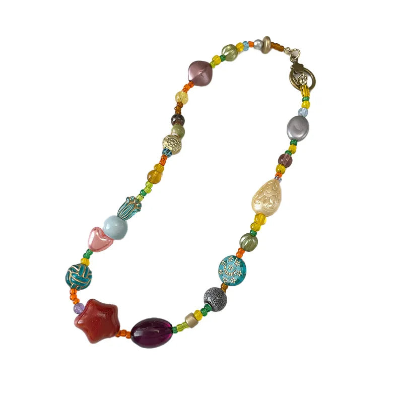 Tinkers Harajuku Beaded Star Necklace Acrylic Beads Limited Edition -