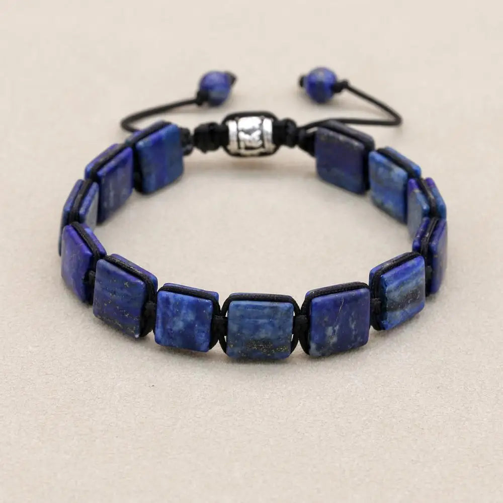 Natural Lapis Lazuli Bracelet Unisex Protection by Tinkers
