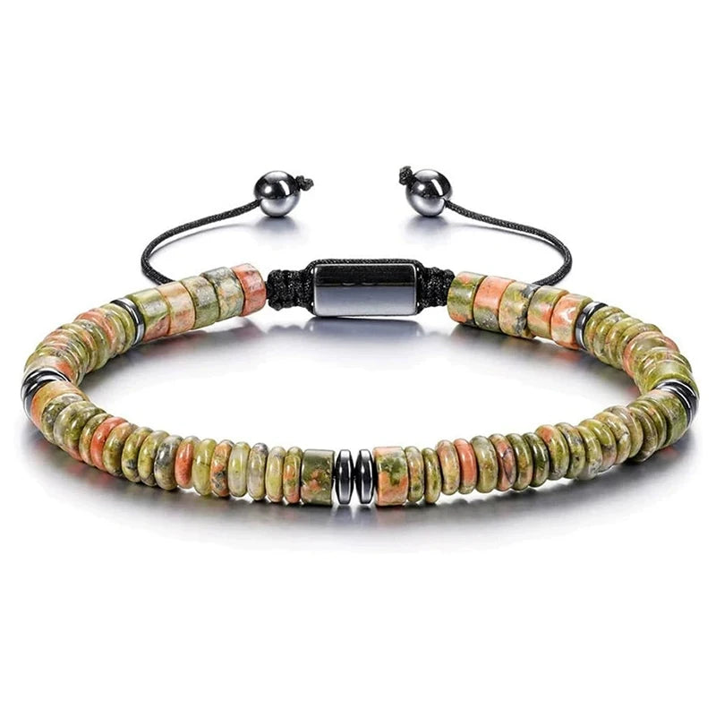 Abacus Bead Stone Bracelet By Tinkers Healing Energy