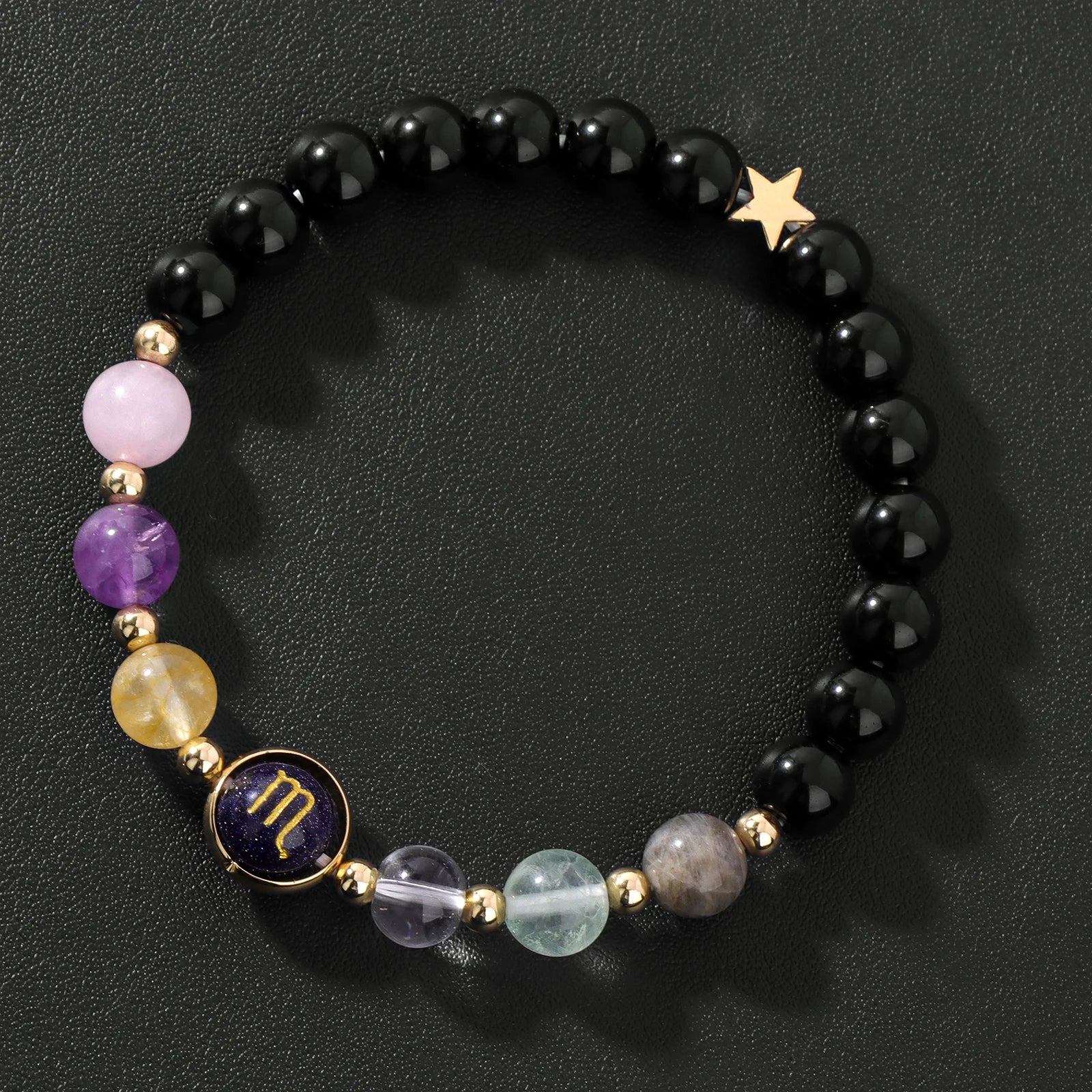 Obsidian Tiger Eye Zodiac Bracelet Balance By Tinkers