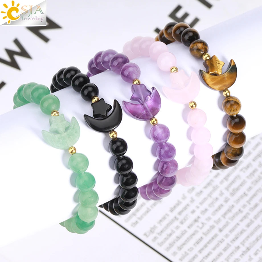 Handcrafted Natural Tiger Eye 7 Chakra Bracelet for Women by Tinkers - Healing Energy and Balance