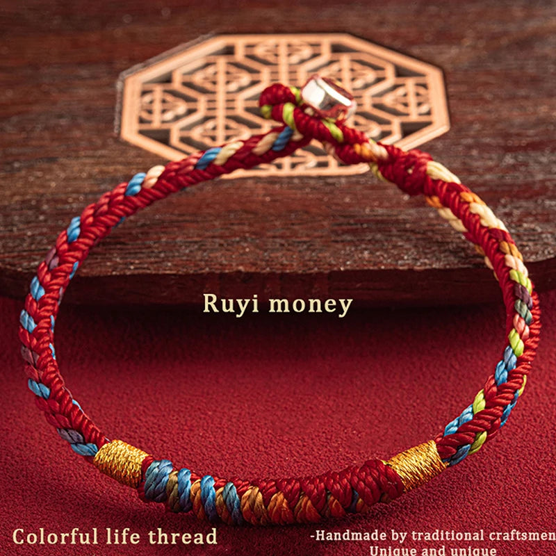 Tinkers Tibetan Colorful Rope Bracelet Lucky Charm For Women Men -