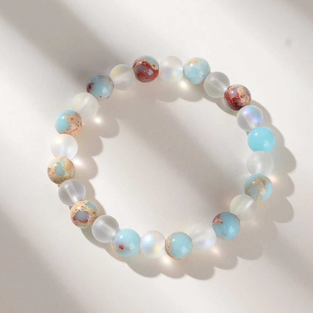 Tinkers Aura Quartz Ocean Sediment Bracelet Unisex Crystal Jewelry - Apparel & Accessories > Jewelry > Bracelets