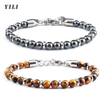 Tiger Eye Hematite Bracelet by Tinkers Energy Balance