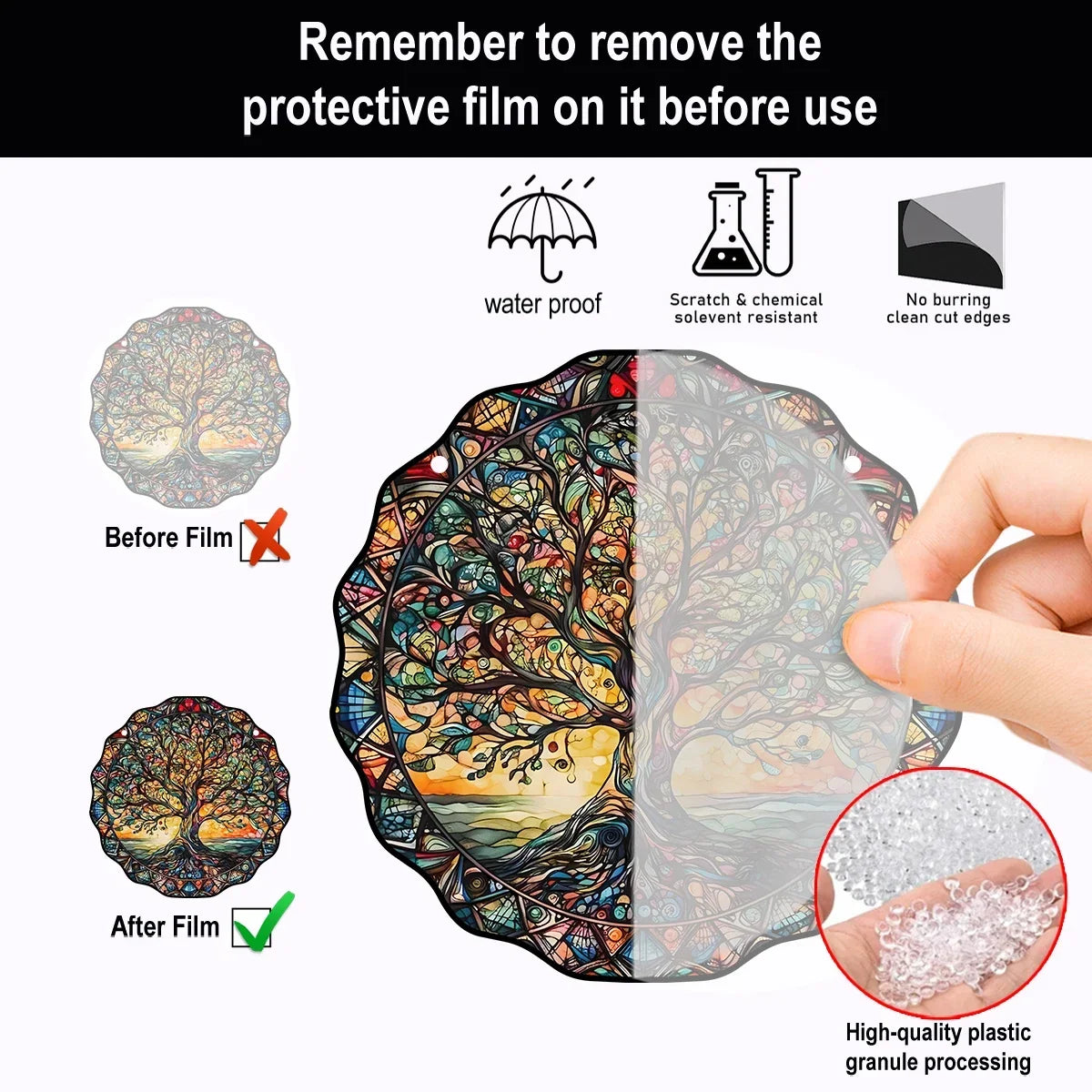 Tinkers Tree of Life Acrylic Wall Plaque - Spiritual Energy